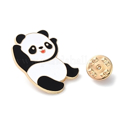 Эмалированные булавки с мультяшной пандой&nbsp;LS-JEWB-G033-01A
