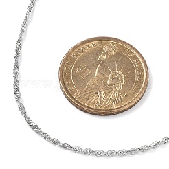 Изготовление ожерелья из сингапурской цепи из нержавеющей стали 304&nbsp;AJEW-JB01334-02