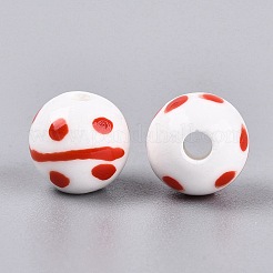 Perles en porcelaine manuelles&nbsp;PORC-N012-12B