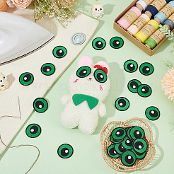 12 пара самоклеящихся нашивок на тканевой основе с компьютерной вышивкой&nbsp;PATC-BC0001-12C