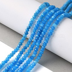 Gefärbte natürliche Malaysia Jade Rondelle Perlen&nbsp;X-G-E316-2x4mm-58