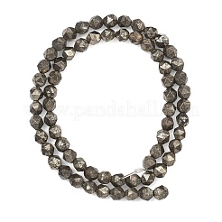 Stränge aus natürlichen Goldpyritperlen&nbsp;G-G458-I01-6mm