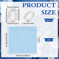 2 шт. 925 кольца-пружинки из стерлингового серебра&nbsp;STER-MA0001-01