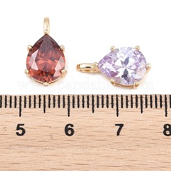 Pendentifs en laiton zircon cubique pavé&nbsp;KK-H287-12G