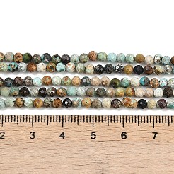 Хубэй природных бирюзовый бисер нитей&nbsp;G-L628-B02-3mm-02