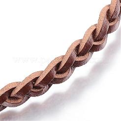Einstellbar Lederband Armbänder geflochtene&nbsp;BJEW-P099-21A