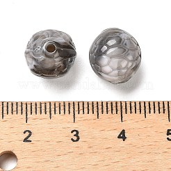 Perline acriliche opache bicolore&nbsp;OACR-G037-02H