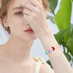 120 Stück 12 Farben transparent gespritzte Glasperlen&nbsp;GLAA-TA0003-86