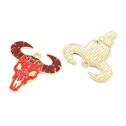 Anhänger aus Emaille mit West-Cowboy-Motiv aus Legierung&nbsp;ENAM-L056-01B-03