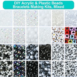 Наборы для изготовления браслетов из акриловых и пластиковых бусин своими руками&nbsp;DIY-FS0006-42