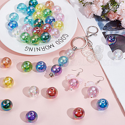 64шт 16 стиля прозрачные акриловые бусины&nbsp;MACR-SC0001-34