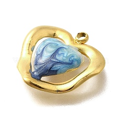 Подвески из нержавеющей стали 304 с эмалью&nbsp;LS-STAS-Q347-15G-02