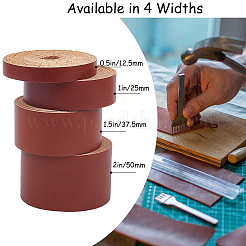 Cordon plat en cuir de vachette de qualité ab de 1.6 m&nbsp;AJEW-WH0007-59A-04