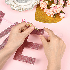 Бумажное слово добро пожаловать домой баннер&nbsp;AJEW-WH20020-272B-06