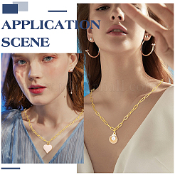 11.25 м латунные цепочки из скрепок&nbsp;CHC-BC0001-27G