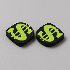 Perles focales en silicone écologiques de qualité alimentaire en dollars américains&nbsp;LS-SIL-CJC0007-02C
