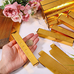 200 unidad de decoración para exhibir lingotes de oro de papel&nbsp;DJEW-WH0001-92
