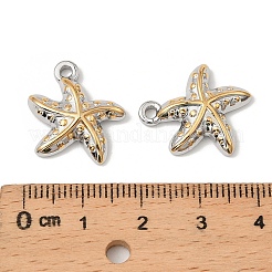 Pendentifs en acier inoxydable 304 à motif d'organismes marins&nbsp;STAS-T068-55C-GP