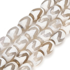 Chapelets de perles de style tibétain&nbsp;GG-CBA4812-C06-8X12MM