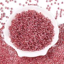 6/0 perline rotonde di vetro trasparenti all'interno colorate&nbsp;SEED-N006-004L