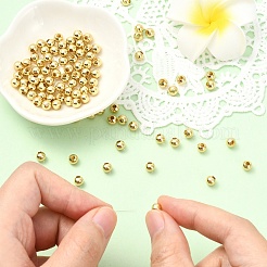 50 шт. полые круглые бусины из нержавеющей стали 304&nbsp;STAS-YW0002-95A