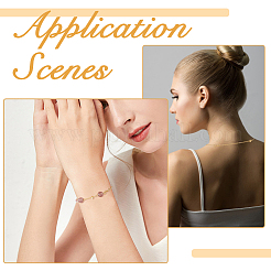 24 шт. 6-х стильный латунный удлинитель цепи кабеля&nbsp;KK-GO0001-54