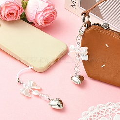 2 шт. подвесные украшения из искусственного жемчуга и акрила из АБС-пластика&nbsp;HJEW-YW00300