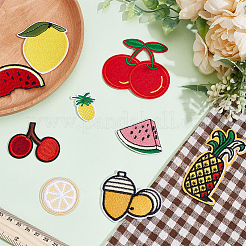 Computergesteuerte Stickerei mit Obstmotiv&nbsp;DIY-WH0656-32