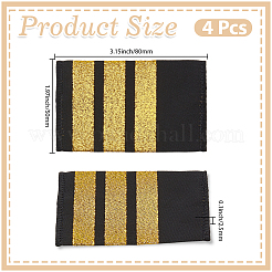 4 spallina da capitano in poliestere&nbsp;DIY-CY0002-91A