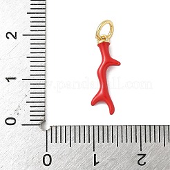 Colgantes de esmalte de latón&nbsp;X-KK-C110-29G-02