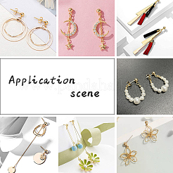 240 шт. 8-х цветные латунные шарообразные серьги-гвоздики&nbsp;KK-FH0001-86