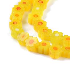Millefiori a mano fili di perline di vetro&nbsp;X-LAMP-J035-4mm-06