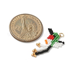 Подвески в виде птиц из стеклянных бусин&nbsp;PALLOY-MZ00920-04