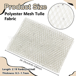 Polyester-Mesh-Tüllstoff&nbsp;DIY-WH0671-348B