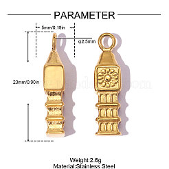 Anhänger aus Edelstahl 304&nbsp;SA-OY001-73G