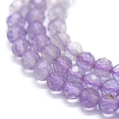 Fili di perline di quarzo lodolite viola naturale fantasma&nbsp;G-D0013-13