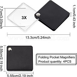 Lenti d'ingrandimento tascabili pieghevoli&nbsp;TOOL-WH0147-02