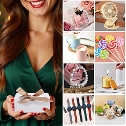 Складные бумажные подарочные коробки с лентой&nbsp;CON-WH20001-11A-01