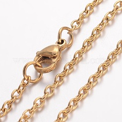 Ионное покрытие(ip) ожерелье из нержавеющей стали 304&nbsp;MAK-G004-04G