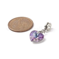 Стеклянные европейские подвески с подвесками&nbsp;PALLOY-TA00010