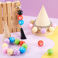 70шт 7 цвета цветок непрозрачные бусины из смолы&nbsp;RESI-TA0001-55