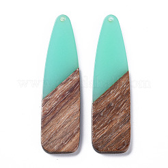 Большие подвески из смолы и ореха&nbsp;RESI-ZX016-01B