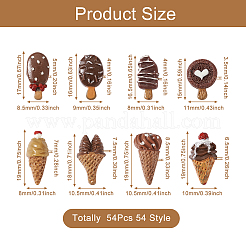 Кабошоны из непрозрачной смолы в 54 стилях&nbsp;CRES-SW0001-01