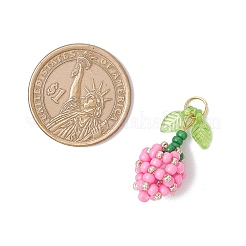 Подвески-бутоны из стеклянных бусинок&nbsp;PALLOY-MZ00759-05