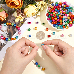 300 pcs peint à la bombe des perles acryliques&nbsp;MACR-PA0001-80
