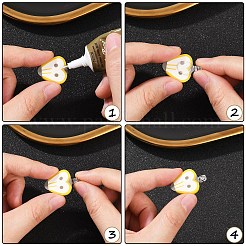 230 шт. 4 стиля прозрачных заготовок для подвески из АБС-пластика&nbsp;FIND-YW0007-54