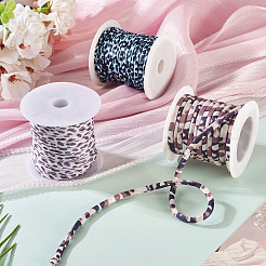 2 рулон 2-х цветный плоский эластичный шнур из полиэстера&nbsp;EC-TA0001-05