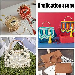 Железные ручки кошелька круглые / круглые кольца&nbsp;FIND-CA0001-12G