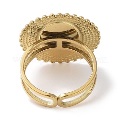 Placcatura ionica (ip) anello in acciaio inossidabile 304&nbsp;RJEW-B059-03G-04