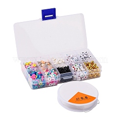 DIY-Kits zur Herstellung von Heishi-Surfer-Armbändern&nbsp;DIY-FS0002-78